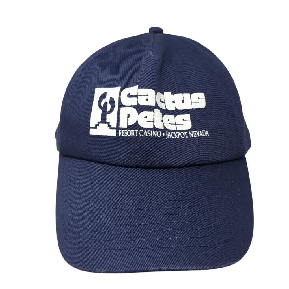 Cactus Petes Resort Casino Jackpot Nevada Snapback Hat Blue OS Adjustable Mohr's